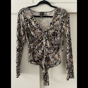 NWT Snakeskin Bodysuit